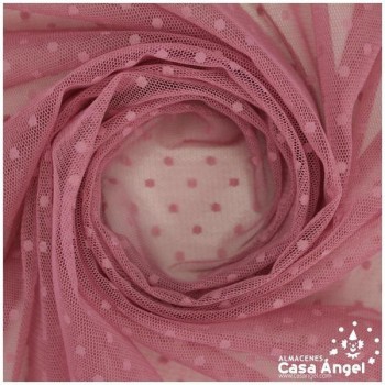 TUL CON TOPO PLUMETI MAQUILLAJE SERIE EDNA 150cm