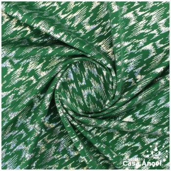LYCRA VERDE ESTAMPADA DE MANCHAS IRISADAS SERIE VENICE 150cm