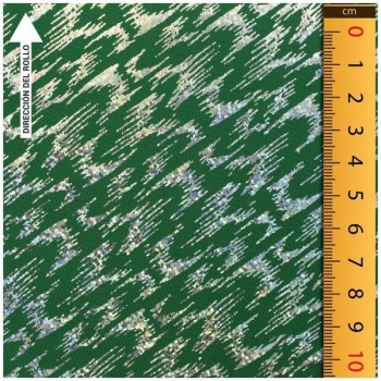LYCRA VERDE ESTAMPADA DE MANCHAS IRISADAS SERIE VENICE 150cm