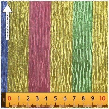 LAMÉ DE RALLAS SOBRE ORO SERIE VELASCO 140cm