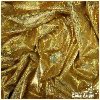 LICRA ORO ESTAMPADO TORNASOL DE SERPIENTE SERIE MIYA 150cm