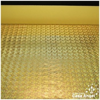 LICRA ORO ESTAMPADO TORNASOL DE SERPIENTE SERIE MIYA 150cm
