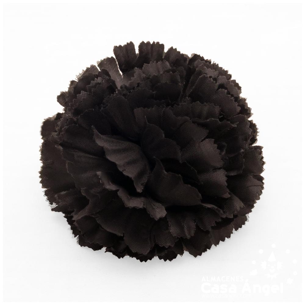 CLAVEL FLAMENCA NEGRO CON PINZA PARA EL CABELLO 8cm