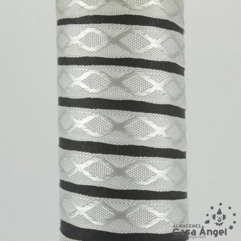 CINTA JACQUARD TAPACOSTURAS MOTIVO REJILLA 1cm