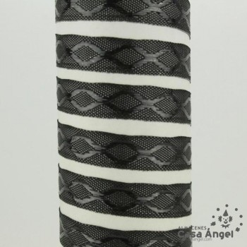 CINTA JACQUARD TAPACOSTURAS MOTIVO REJILLA 1cm