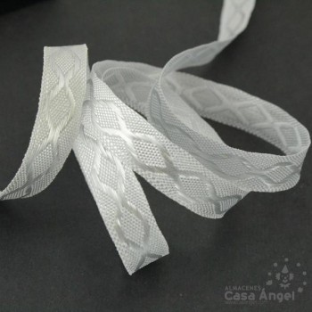 CINTA JACQUARD TAPACOSTURAS MOTIVO REJILLA 1cm
