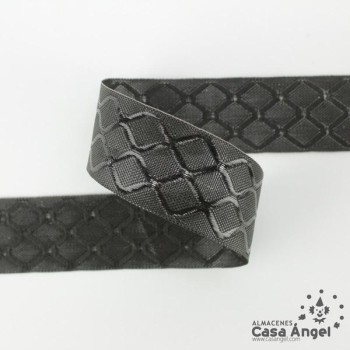 PASAMANERÍA JACQUARD TAPACOSTURAS MOTIVO REJILLA 25cm