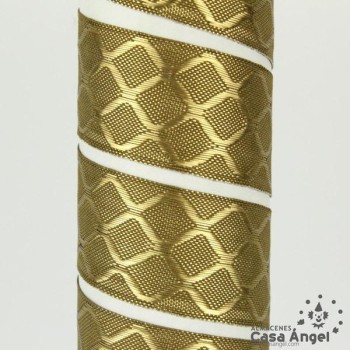 PASAMANERÍA JACQUARD TAPACOSTURAS MOTIVO REJILLA 25cm