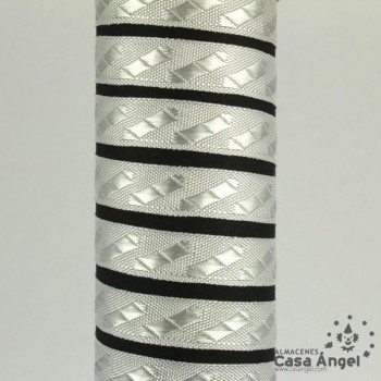 CINTA JACQUARD TAPACOSTURAS MOTIVOS DIAGONALES 11mm