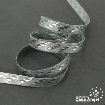 CINTA JACQUARD TAPACOSTURAS MOTIVOS DIAGONALES 11mm