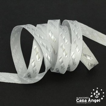 CINTA JACQUARD TAPACOSTURAS MOTIVOS DIAGONALES 11mm