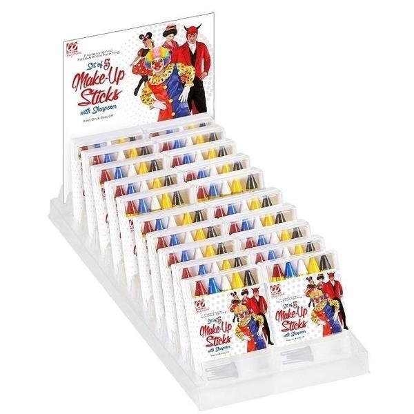 SET MAQUILLAJE DE 5 LÁPICES CON SACAPUNTAS