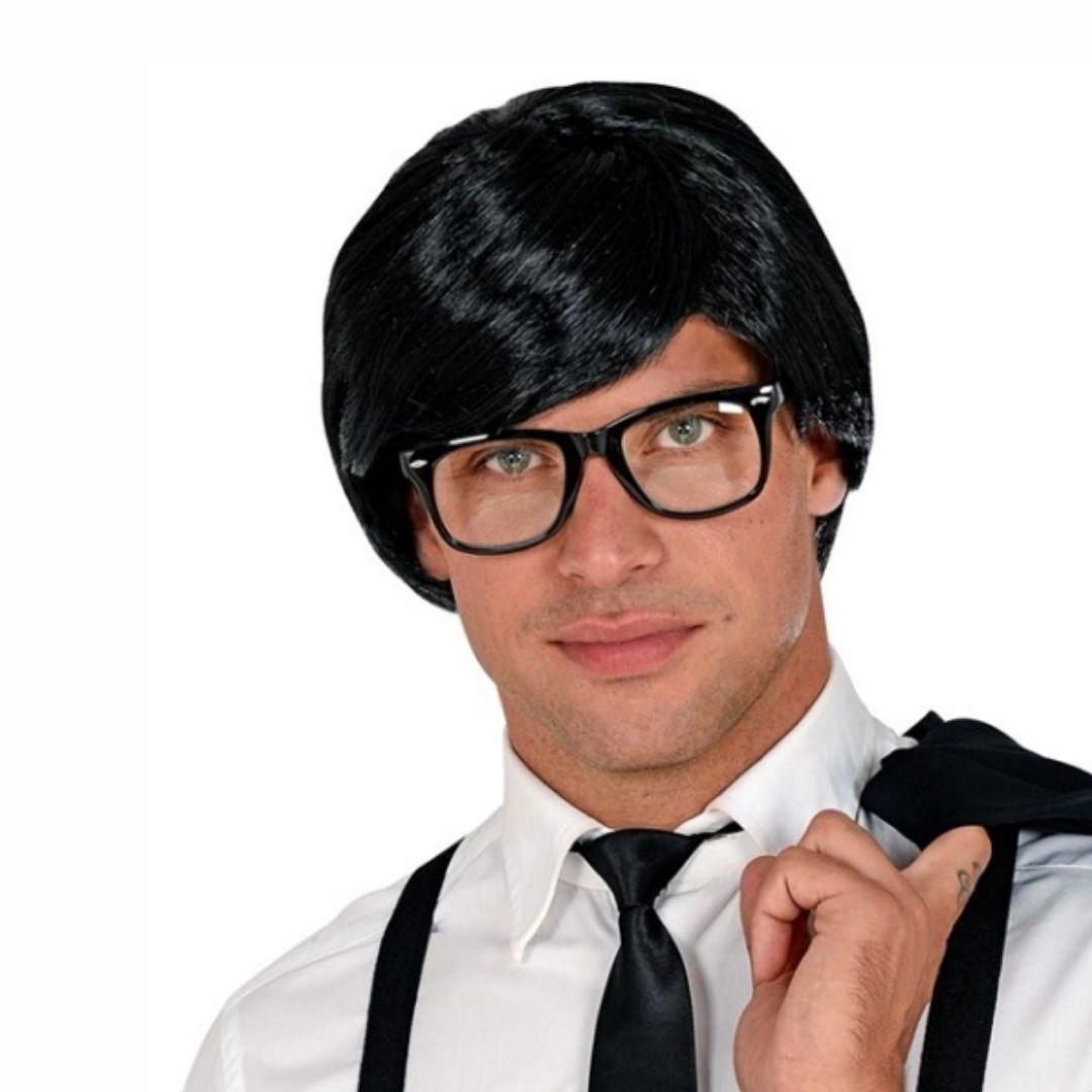 PELUCA HOMBRE MULTICARACTER NEGRO ADULTO