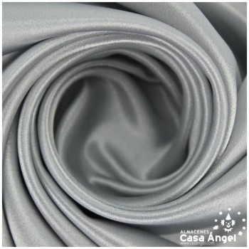 CRESPÓN ELÁSTICO PIEL DE ÁNGEL PLATA SERIE NIDIA 150cm