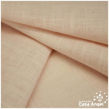 TELA DE LINO TINTADO SALMÓN 100% RAMIO SERIE NOK 138cm