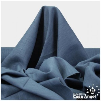 TELA DE LINO TINTADO AZUL 100% RAMIO SERIE NOK 138cm
