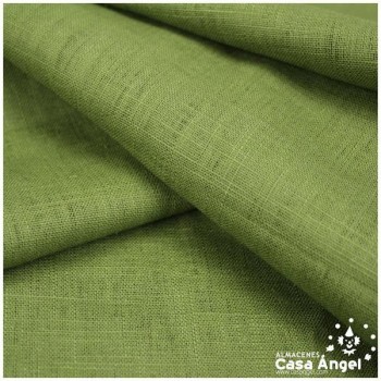 TELA DE LINO TINTADO VERDE 100% RAMIO SERIE NOK 138cm
