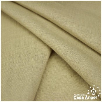 TELA DE LINO TINTADO ARENA 100% RAMIO SERIE NOK 138cm