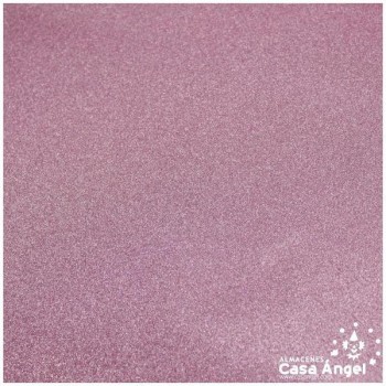 LONETA PLASTIFICADA CON ESCARCHA ROSA SERIE ZOCO 150cm