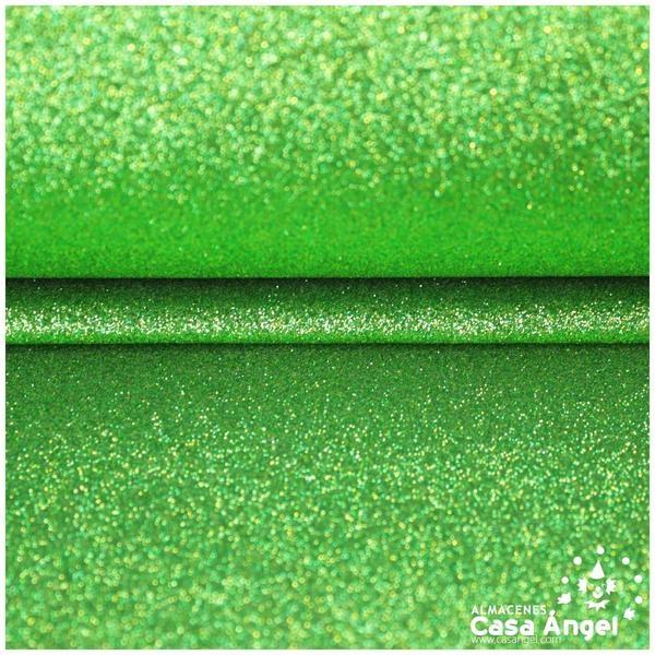 LONETA PLASTIFICADA CON ESCARCHA VERDE SERIE ZOCO 150cm