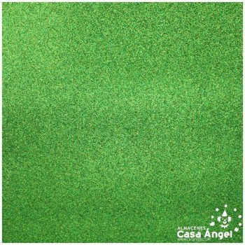 LONETA PLASTIFICADA CON ESCARCHA VERDE SERIE ZOCO 150cm