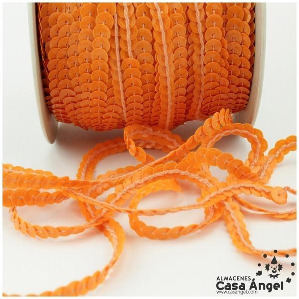 LENTEJUELA CONTINUA CUBETA NARANJA SÓLIDO