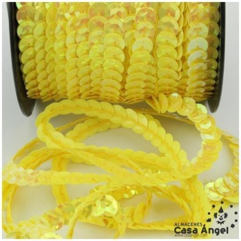 LENTEJUELA CONTINUA CUBETA AMARILLO IRIS