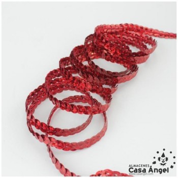 LENTEJUELA CONTINUA CUBETA ROJO LÁSER