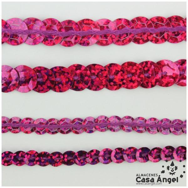 LENTEJUELA CONTINUA CUBETA FUCSIA LÁSER
