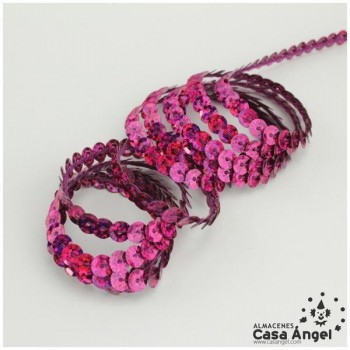 LENTEJUELA CONTINUA CUBETA FUCSIA LÁSER