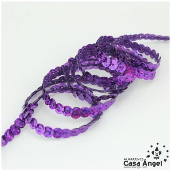 LENTEJUELA CONTINUA CUBETA MORADO LÁSER