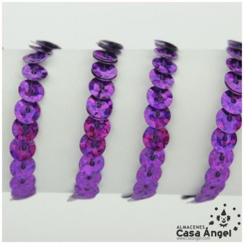 LENTEJUELA CONTINUA CUBETA MORADO LÁSER