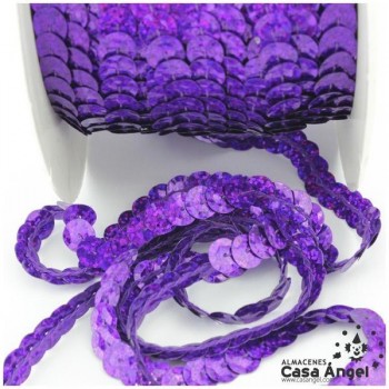 LENTEJUELA CONTINUA CUBETA MORADO LÁSER