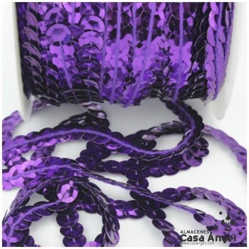LENTEJUELA CONTINUA CUBETA MORADO BRILLO METÁLICO
