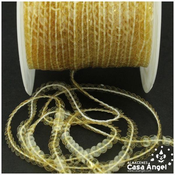 LENTEJUELA CUBETA 6mm TRANSPARENTE CRUDO IRIS - 101