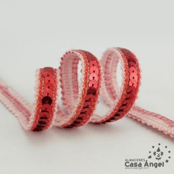 PASAMANERÍA LÍNEA LENTEJUELA CONTINUA 10mm