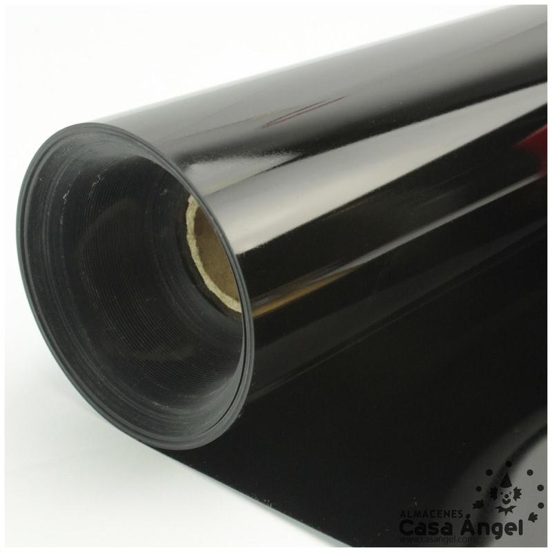 ACETATO NEGRO BRILLO METÁLICO 50cm