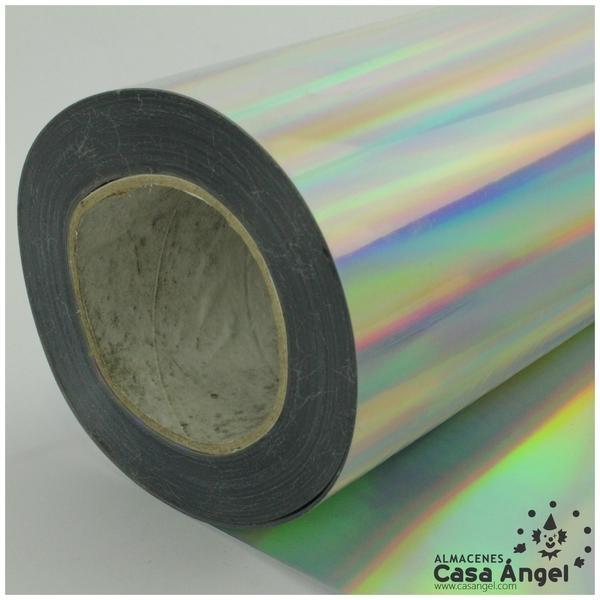 ACETATO PLATA BRILLO IRIDISCENTE 60cm
