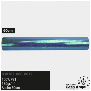 ACETATO TURQUESA BRILLO IRIDISCENTE 60cm