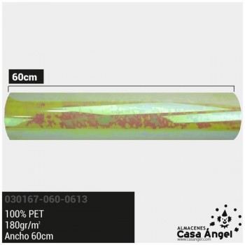 ACETATO VERDE PISTACHO BRILLO IRIDISCENTE 60cm