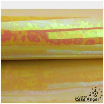 ACETATO AMARILLO BRILLO IRIDISCENTE 60cm