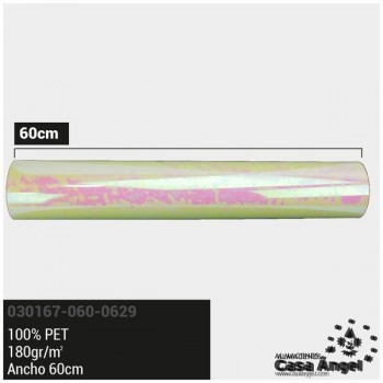 ACETATO BLANCO BRILLO IRIDISCENTE 60cm
