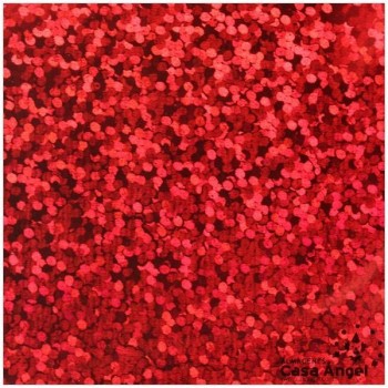 ACETATO ROJO BRILLO HOLOGRAMA 60cm