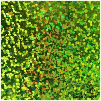 ACETATO VERDE PISTACHO BRILLO HOLOGRAMA 60cm