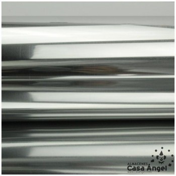ACETATO PLATA BRILLO METÁLICO 60cm