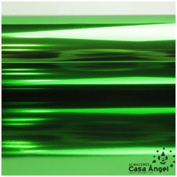 ACETATO VERDE BRILLO METÁLICO 50cm Y 60cm