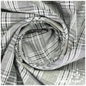 TELA LINO SINTÉTICO PRÍNCIPE DE GALES GRIS 150cm