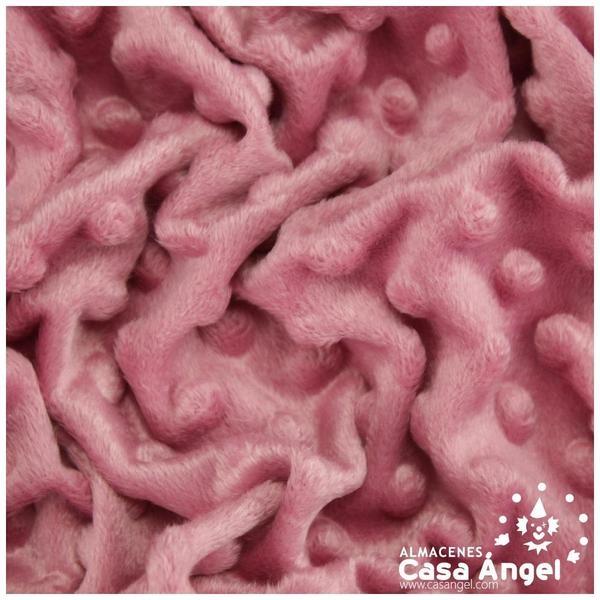 CORALINA ROSA ANTIGUO CON TOPO EN RELIEVE SERIE MINKY 150cm
