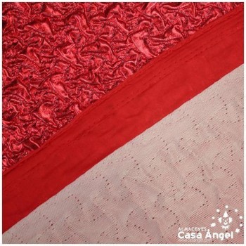 PUNTO ROJO CON ACOLCHADO LAMÉ SERIE PADDY 150cm
