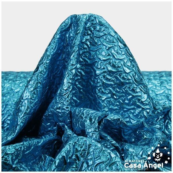 PUNTO TURQUESA CON ACOLCHADO LAMÉ SERIE PADDY 150cm
